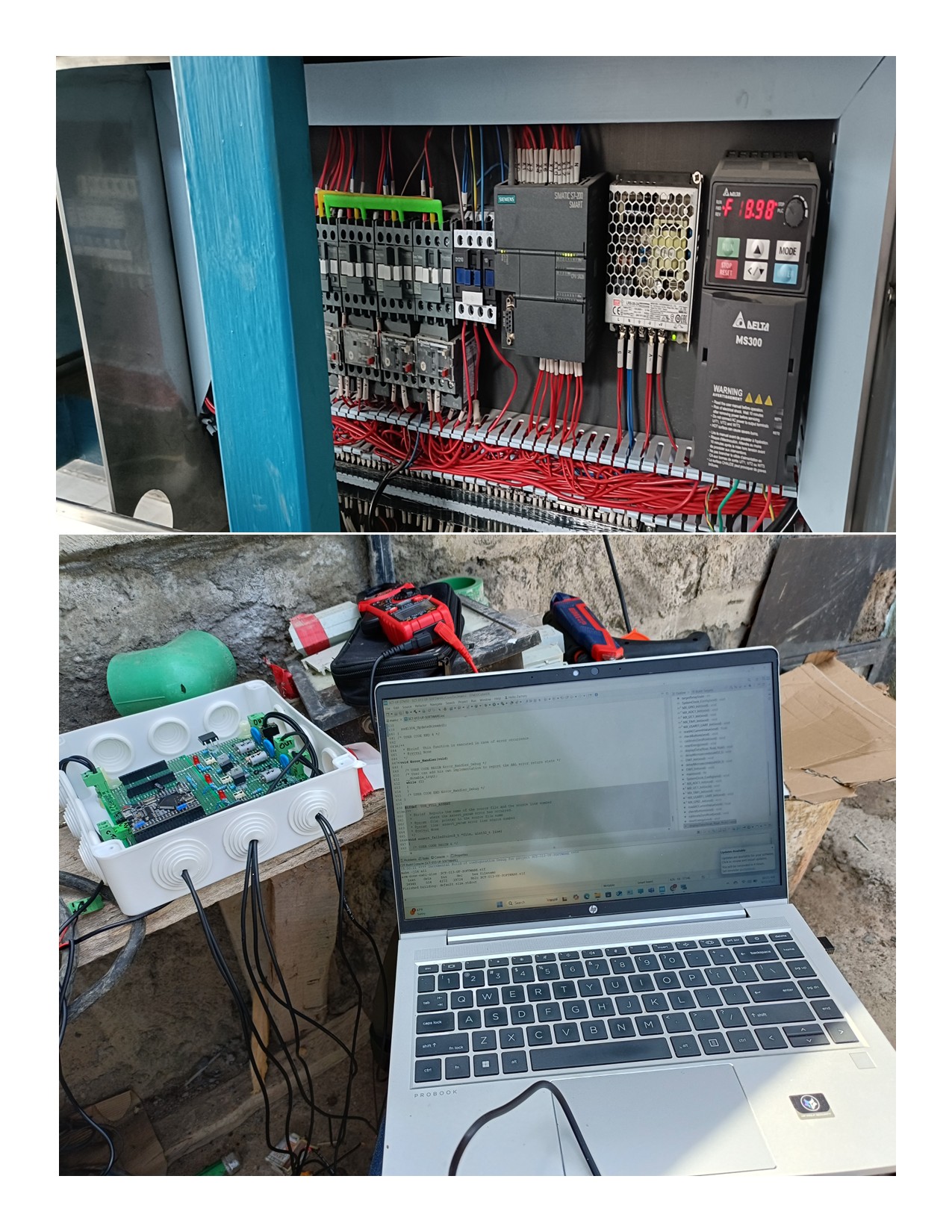 PLC Control Panel - Automated Water Treatment